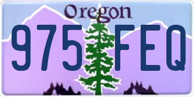 OR license plate 975FEQ