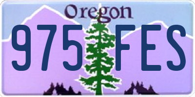 OR license plate 975FES