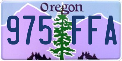 OR license plate 975FFA