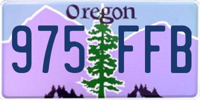 OR license plate 975FFB