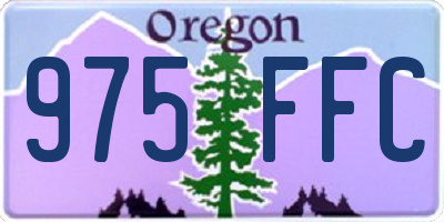 OR license plate 975FFC