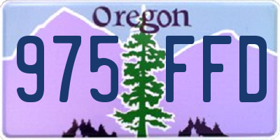OR license plate 975FFD
