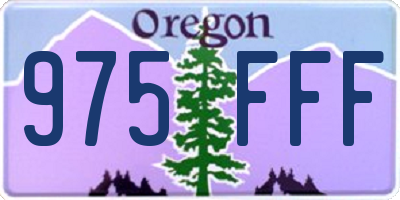 OR license plate 975FFF
