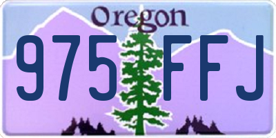OR license plate 975FFJ