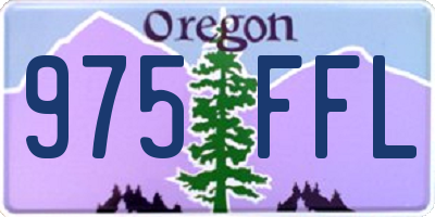 OR license plate 975FFL