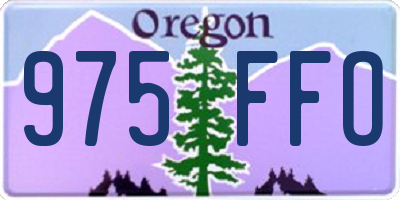 OR license plate 975FFO