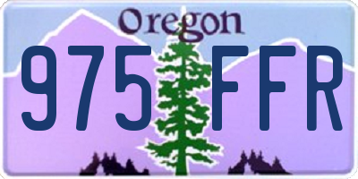 OR license plate 975FFR
