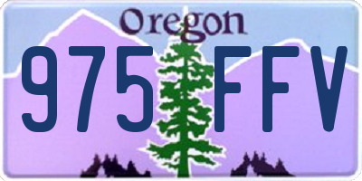 OR license plate 975FFV
