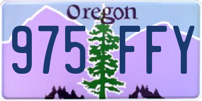 OR license plate 975FFY