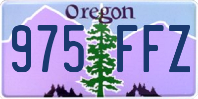 OR license plate 975FFZ