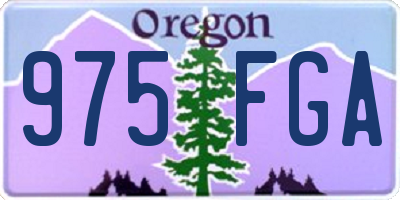 OR license plate 975FGA