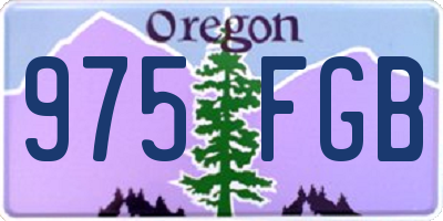 OR license plate 975FGB