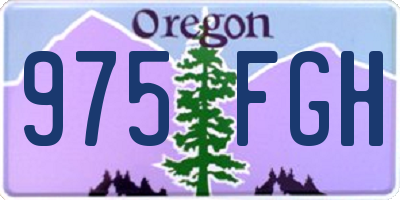 OR license plate 975FGH