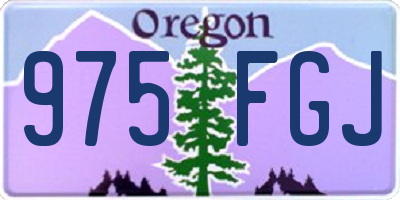 OR license plate 975FGJ