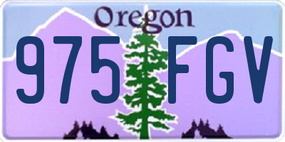 OR license plate 975FGV