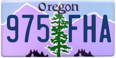 OR license plate 975FHA