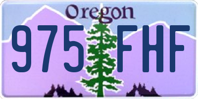 OR license plate 975FHF