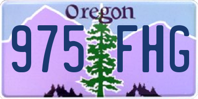 OR license plate 975FHG