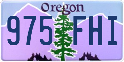 OR license plate 975FHI
