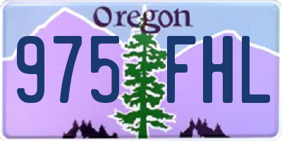 OR license plate 975FHL