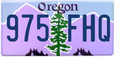 OR license plate 975FHQ