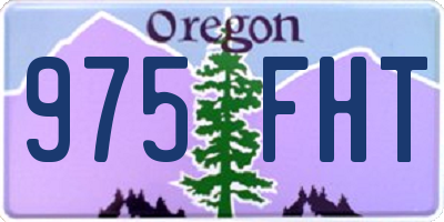 OR license plate 975FHT