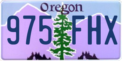 OR license plate 975FHX