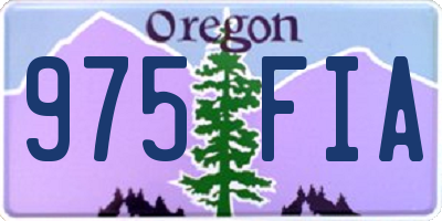 OR license plate 975FIA