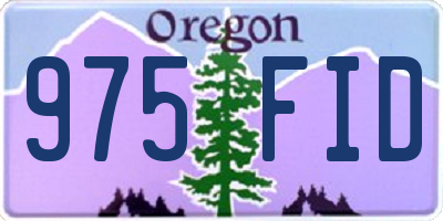 OR license plate 975FID