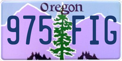 OR license plate 975FIG