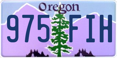 OR license plate 975FIH