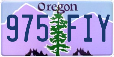 OR license plate 975FIY