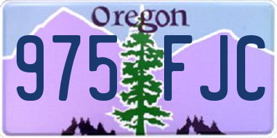 OR license plate 975FJC