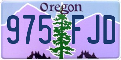 OR license plate 975FJD