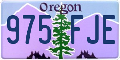 OR license plate 975FJE