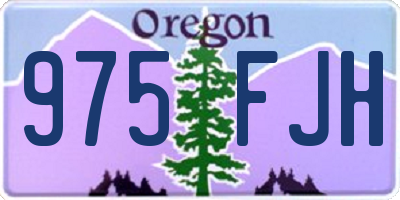 OR license plate 975FJH