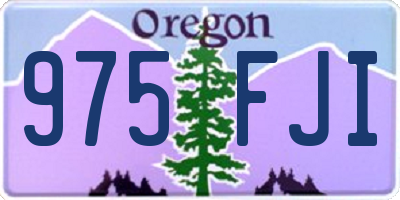 OR license plate 975FJI