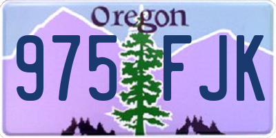 OR license plate 975FJK