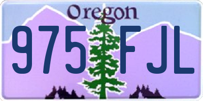 OR license plate 975FJL