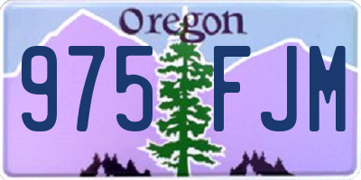 OR license plate 975FJM