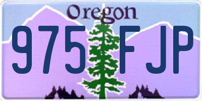 OR license plate 975FJP