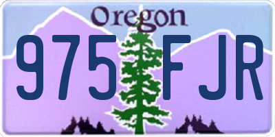 OR license plate 975FJR