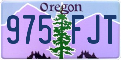 OR license plate 975FJT