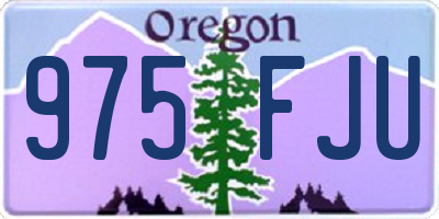 OR license plate 975FJU