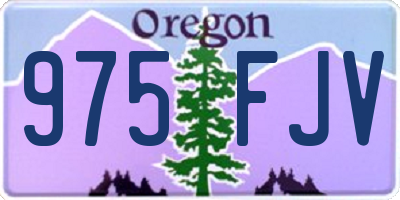 OR license plate 975FJV