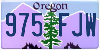 OR license plate 975FJW