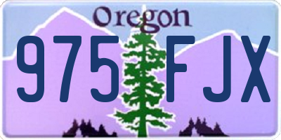 OR license plate 975FJX