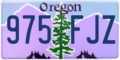 OR license plate 975FJZ