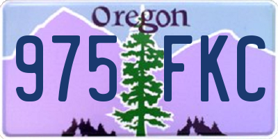 OR license plate 975FKC