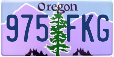 OR license plate 975FKG